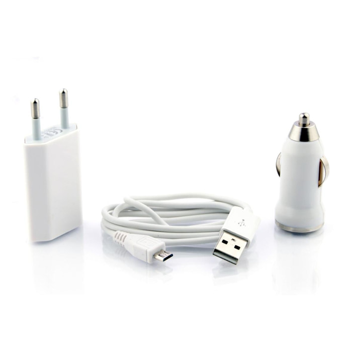 Caricabatterie micro usb 3 in 1