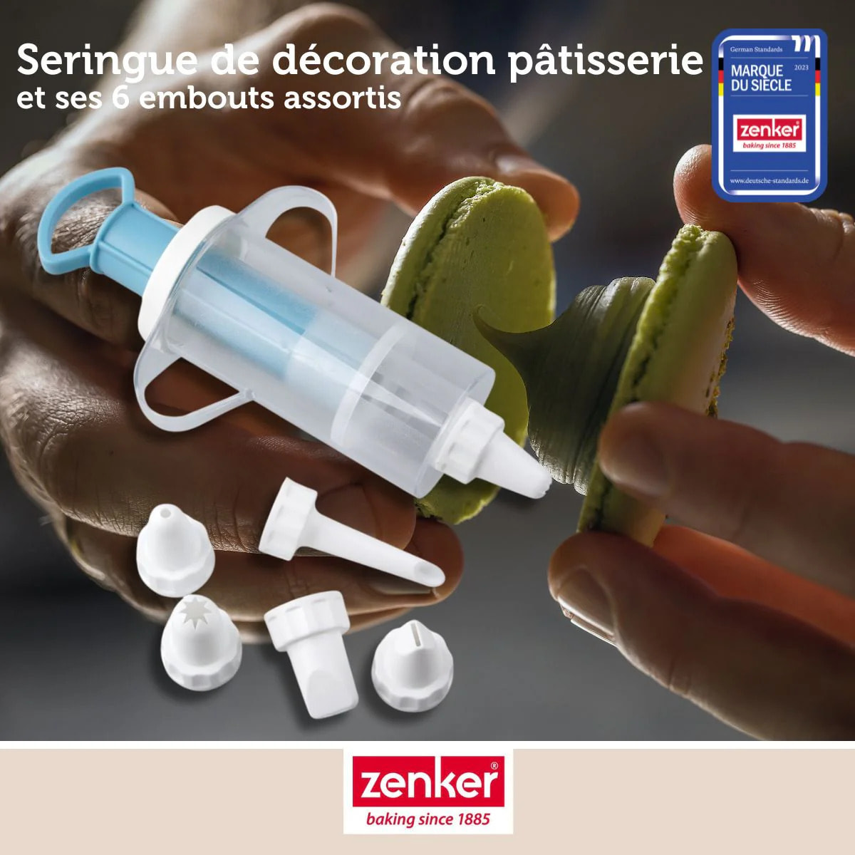 Seringue à Pâtisserie - Mod2 Rose - 35ML - Inox - Ustensile de Cuisine - Maison