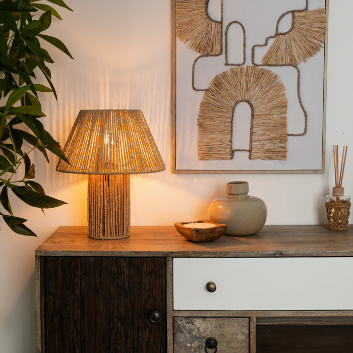 Lampe "Salva" en métal H38cm