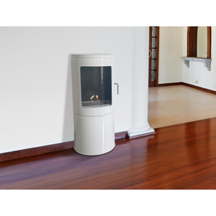 Estufa de etanol en acero puerta de cristal templado BESTFIRE COMPACT W PURLINE 3000 W