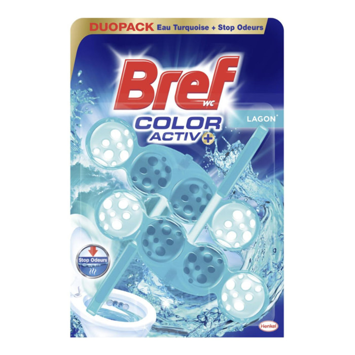 Lot de 4 - BREF WC - Color Activ+ Lagon Duo-Pack
