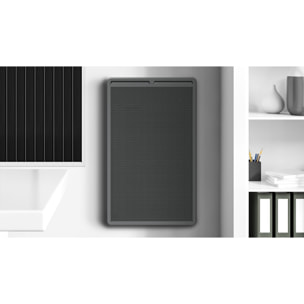Panneau Rayonnant aluminium vertical LCD 1500W Gris