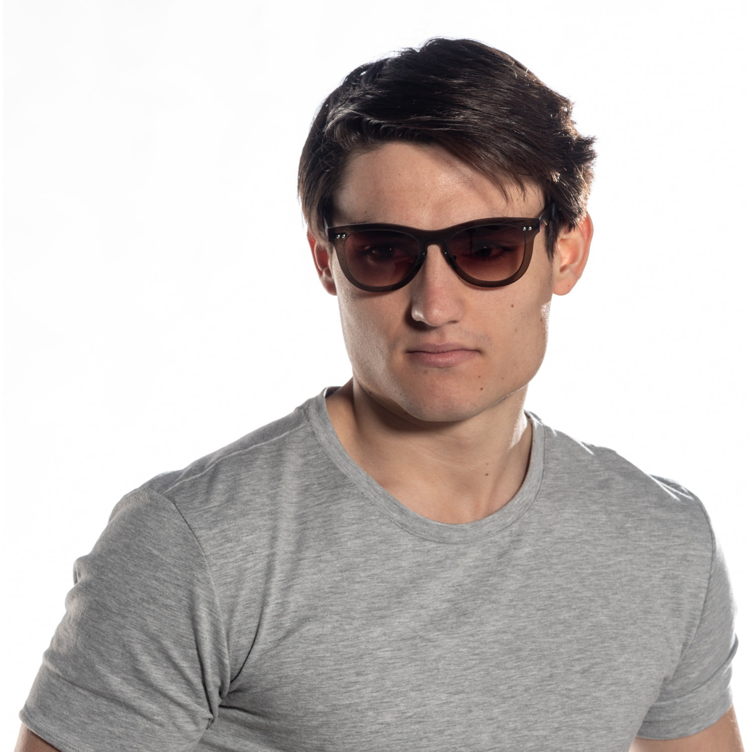 Gafas de sol OCEAN FLORENCIA - Marrón transparente exterior con marrón degradado interior con patillas en negro mate