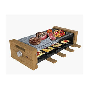 Raclette Cheese&Grill 8400 Wood MixGrill Cecotec