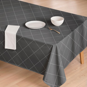 Mantel antimanchas TRAMA ANTRACITA - 100% algodón