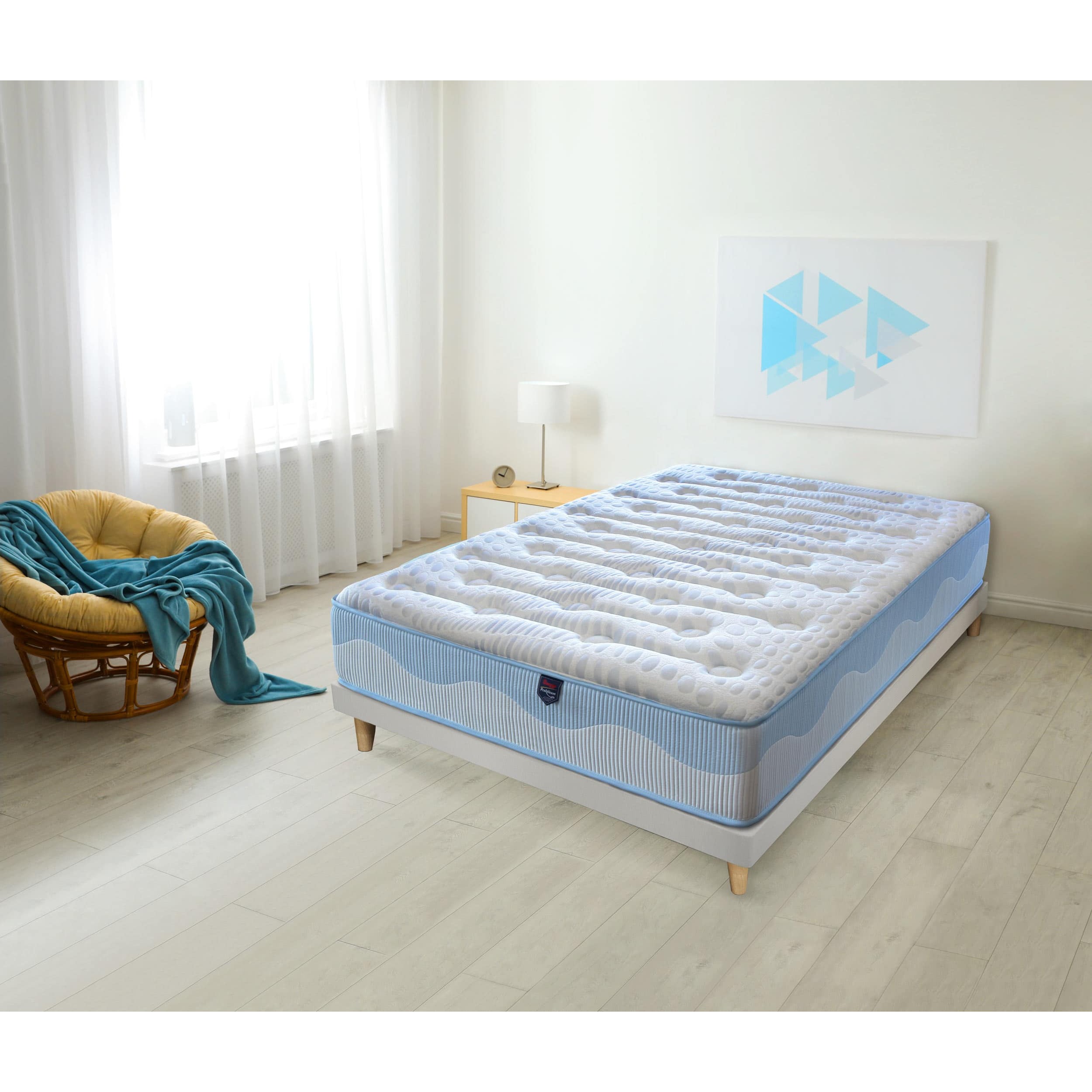 Colchón Viscogel HR Blue Wave, Altura 30 cm