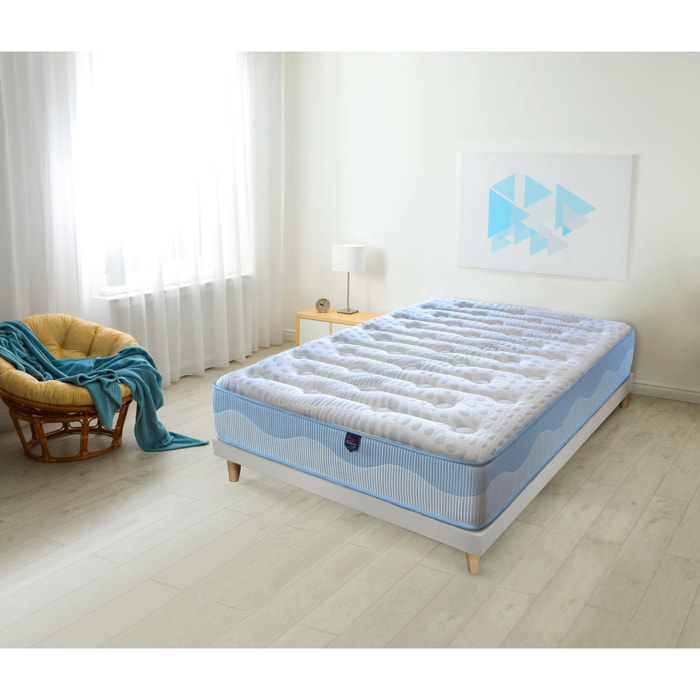 Colchón Viscogel HR Blue Wave, Altura 30 cm