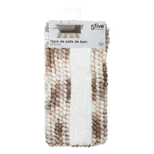 Tapis 50x75cm blanc taupe