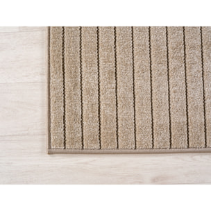 ALVORA - Tapis intérieur/extérieur beige à motif géométrique
