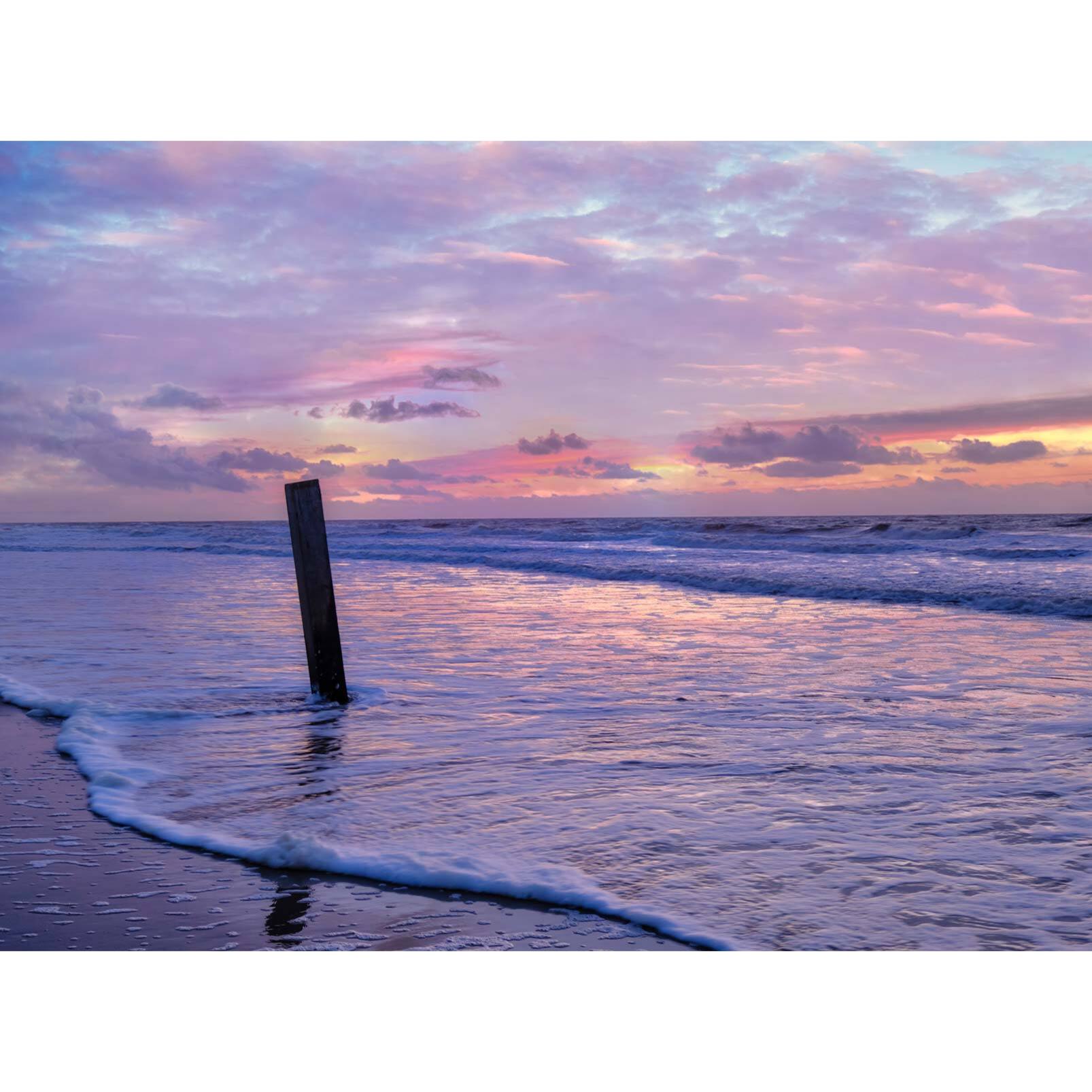 Papier peint panoramique plage et mer au sunset Intissé