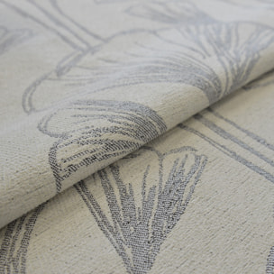 Tissu d'ameublement fleurs de gingko - Gris clair