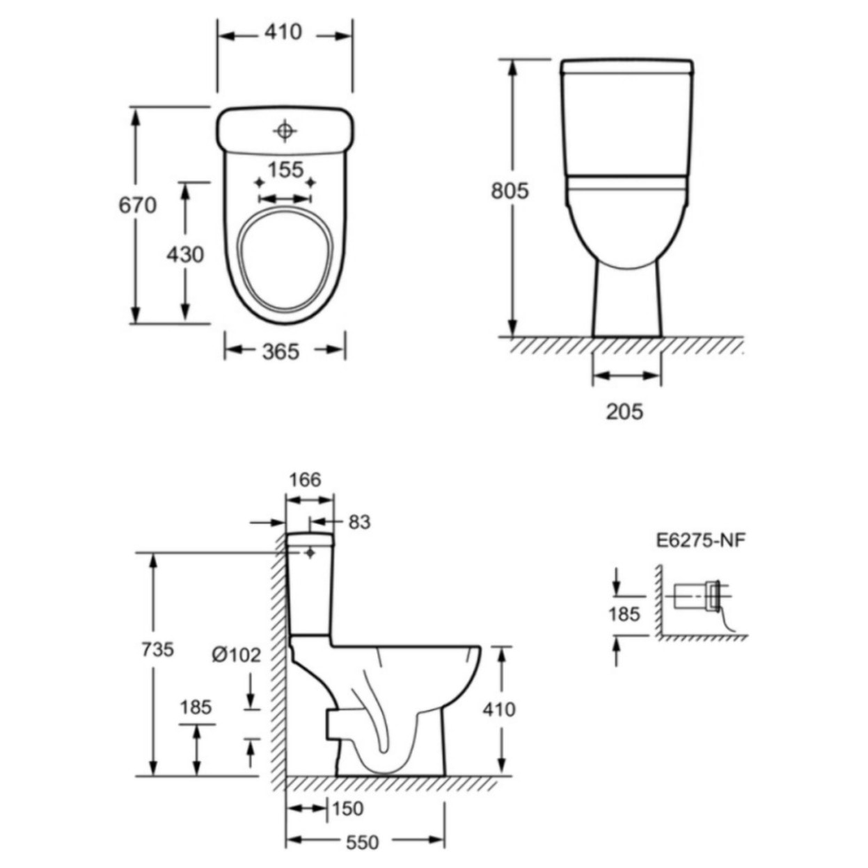 WC à poser Odeon up + abattant standard