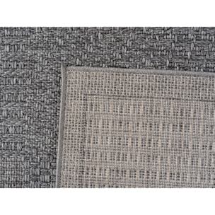 NEREA - Tapis intérieur/extérieur gris, design damier