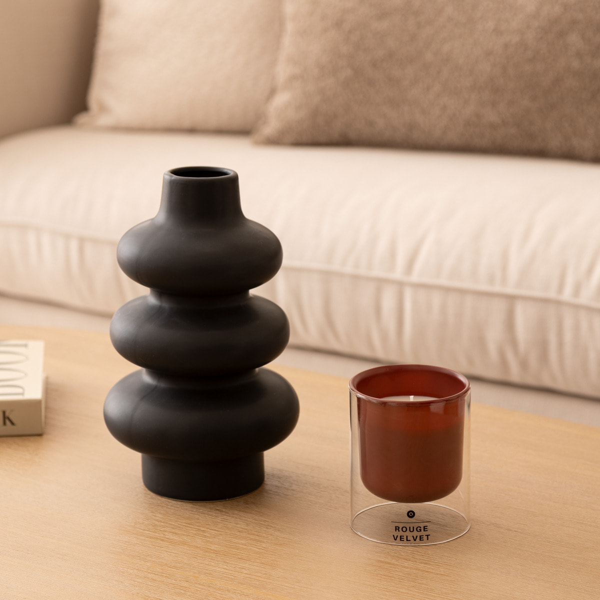 Bougie parfumée Ilan rouge velvet 220g
