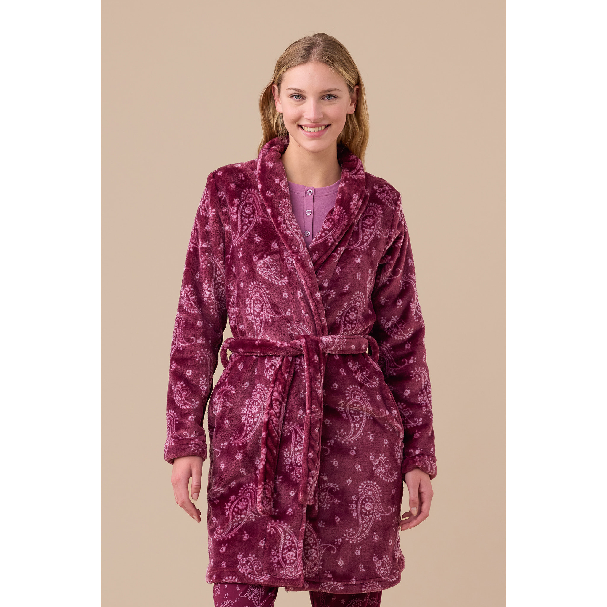 Vestaglia donna coral articolo cachemire. Noidinotte