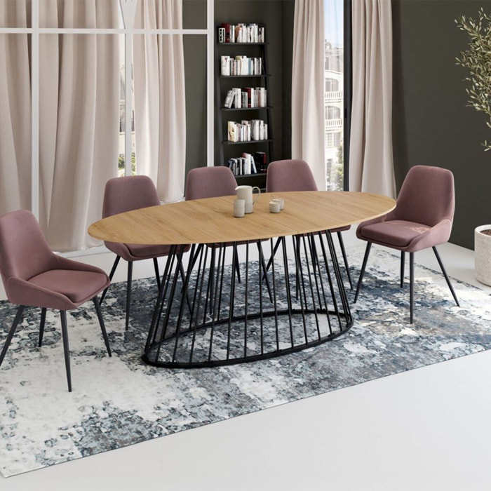 Table à manger ovale Adelle 200cm
