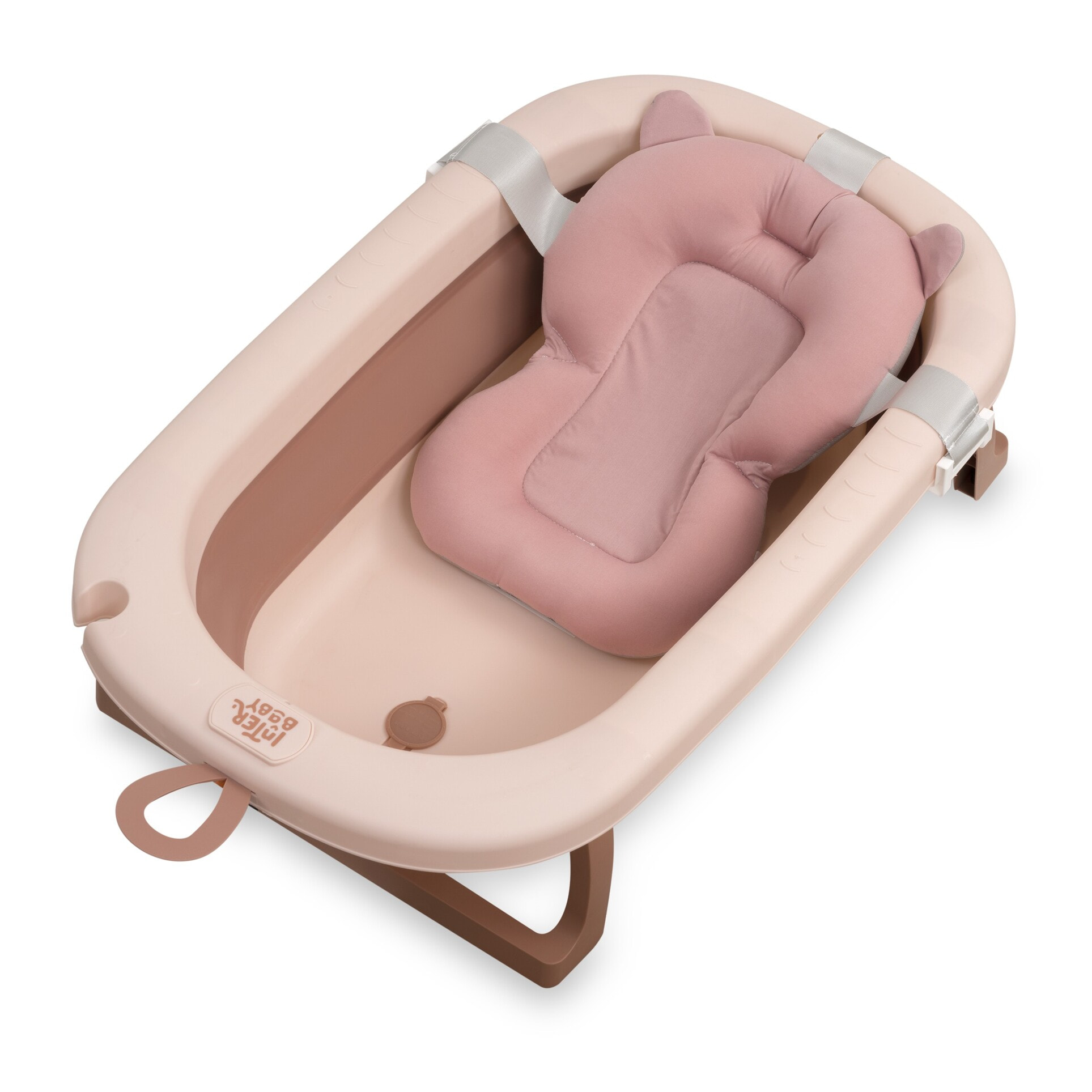 Bañera para Bebé Plegable con Cojín Reductor Ajustable