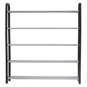 Range-chaussures métal x16 noir /gris