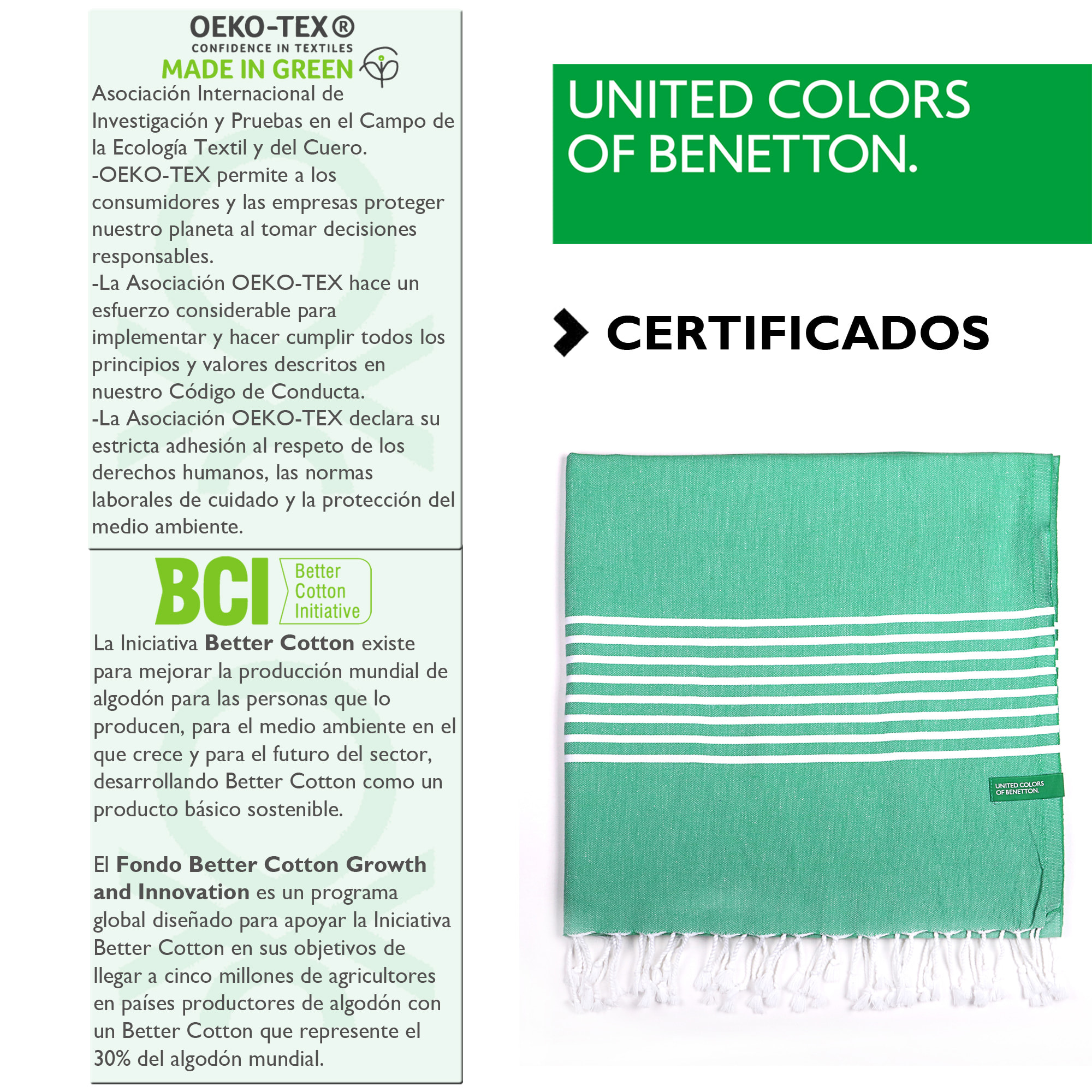 hamman- fouta verde  benetton