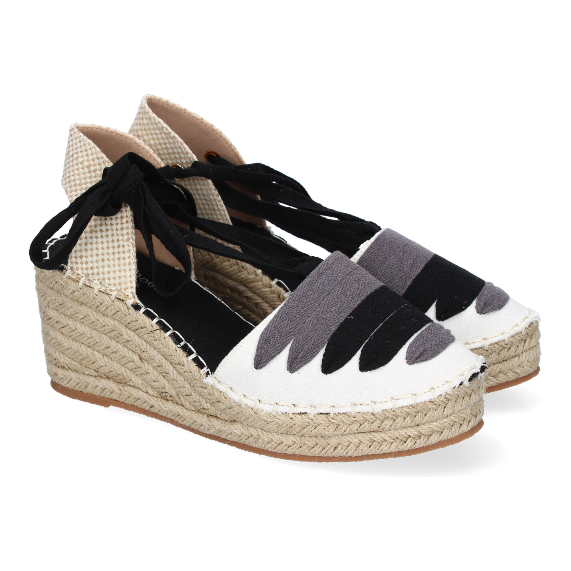 Sandalia de Mujer con Cuña de Yute, Diseño Moderno, Perfectas para PrimaveraVerano