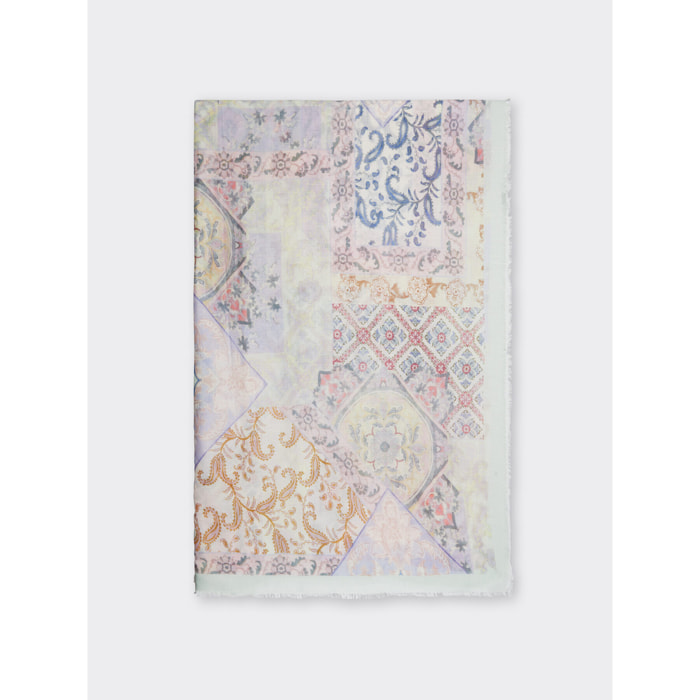 Elena Mirò - Sciarpa in modal stampato - Rosa