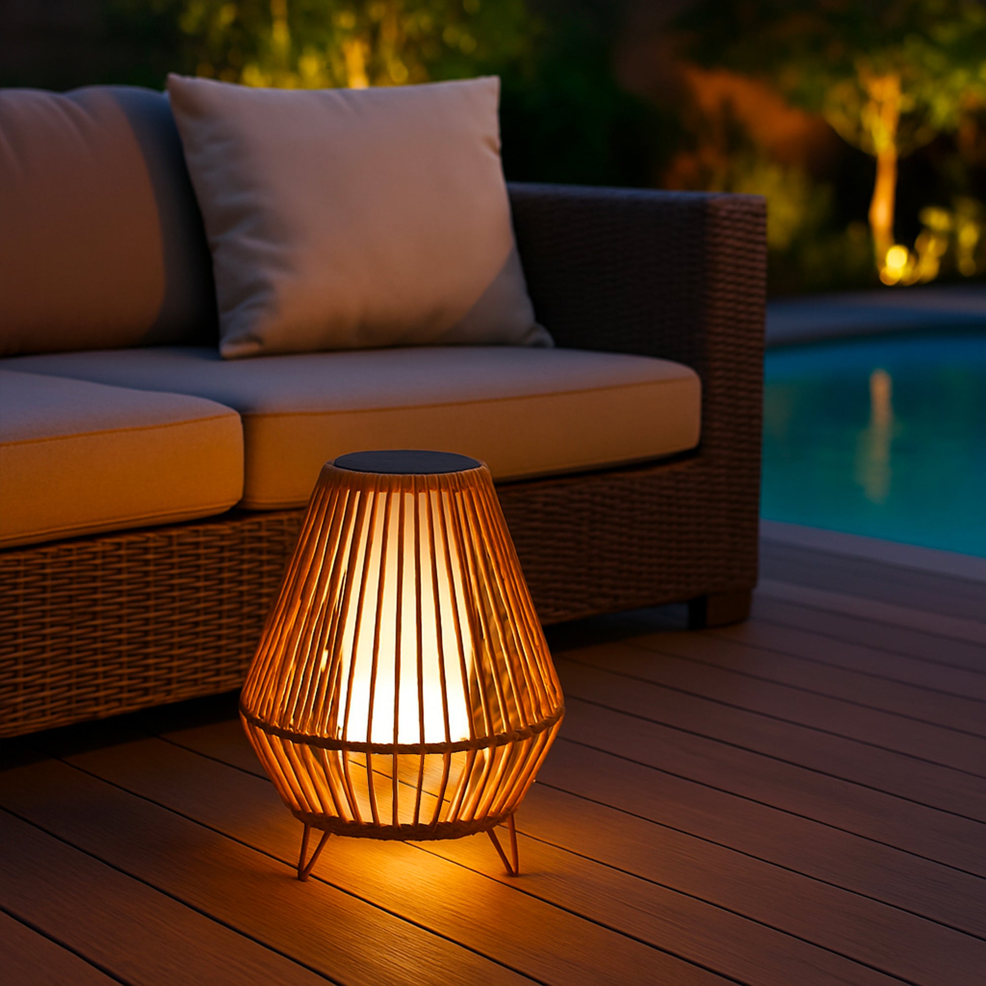 Lanterne solaire batterie SALOMEA H40CM