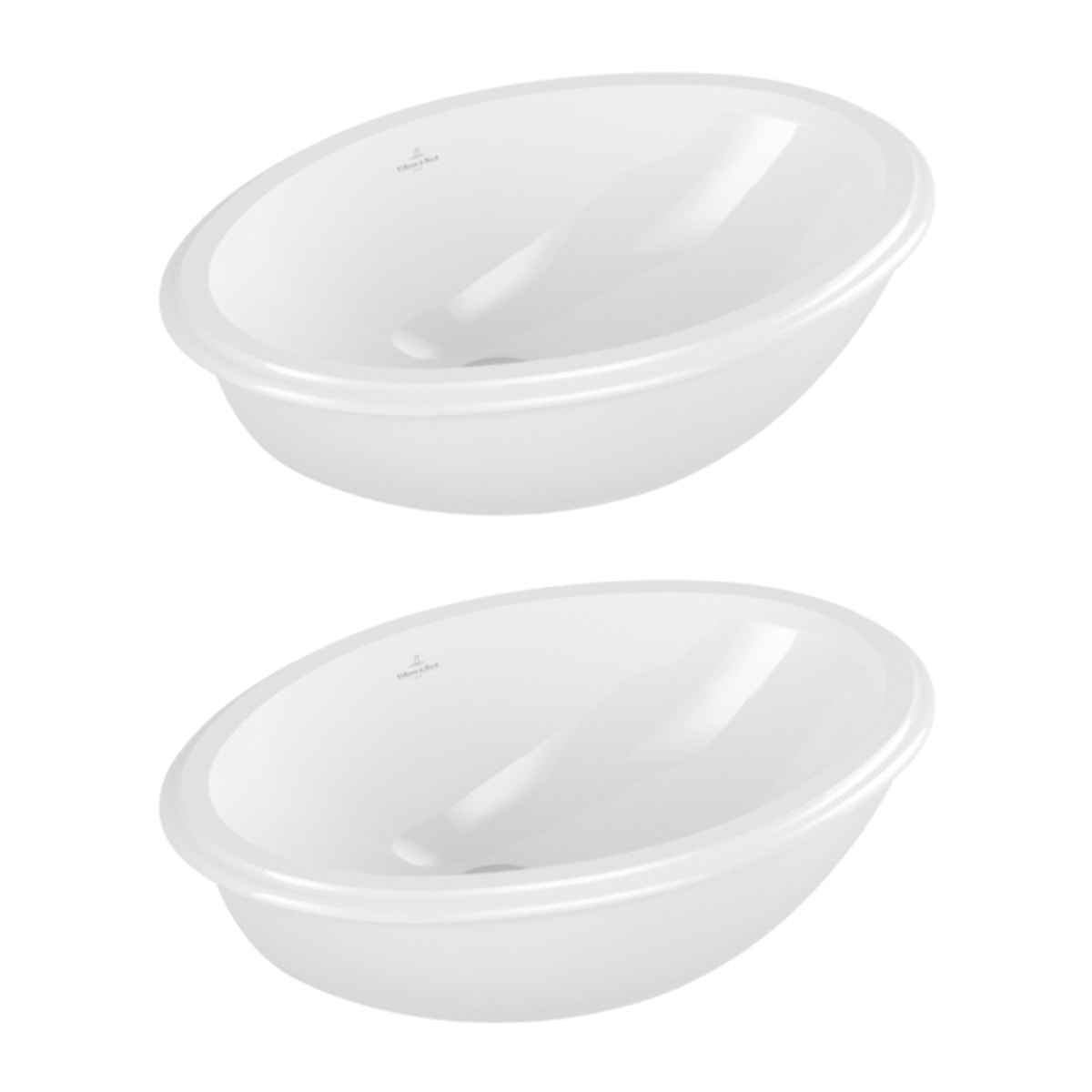 Lot de deux vasques à encastrer par-dessous Evana 500 x 350 mm VILLEROY ET BOCH