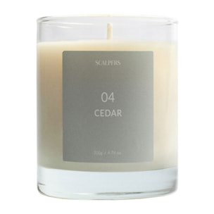 Vela aromática 200gr aroma cedro scalpers