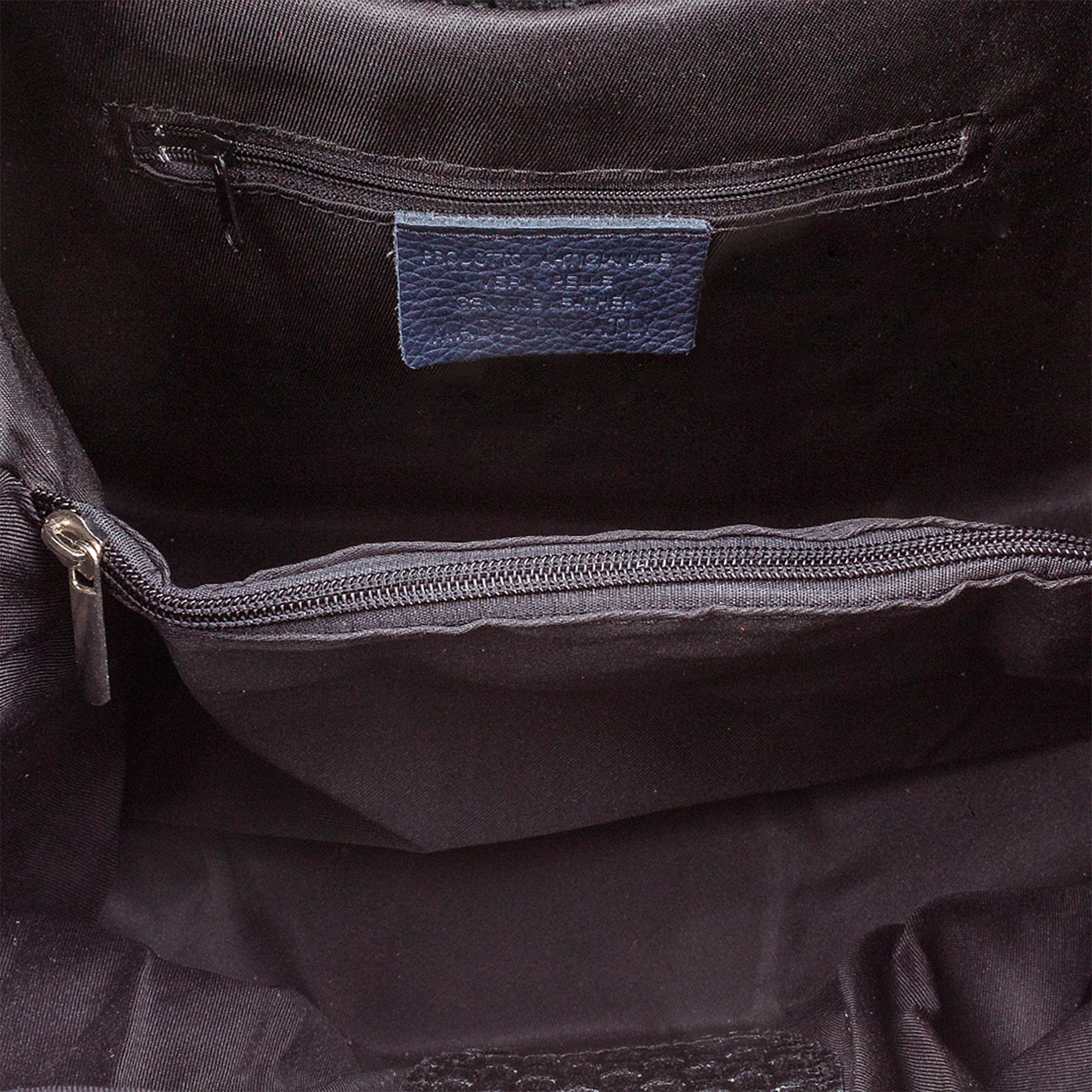 Emanuela Borsa tote Donna.Pelle autentica Camoscio Incisione Geometrica