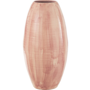 J-Line vase Peint À Main - céramique - rose - 55 cm de hauteur