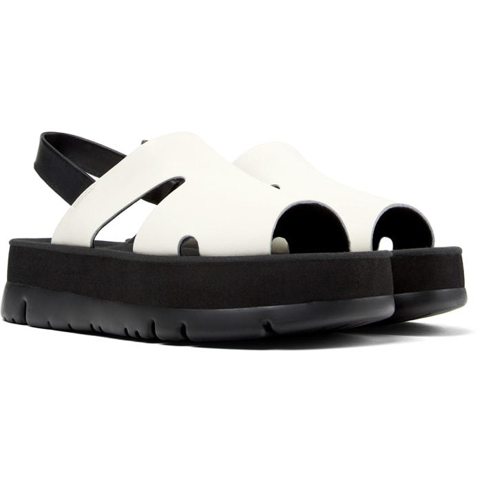 Sandalias - CAMPER Oruga Up - Blanco - Cuero liso