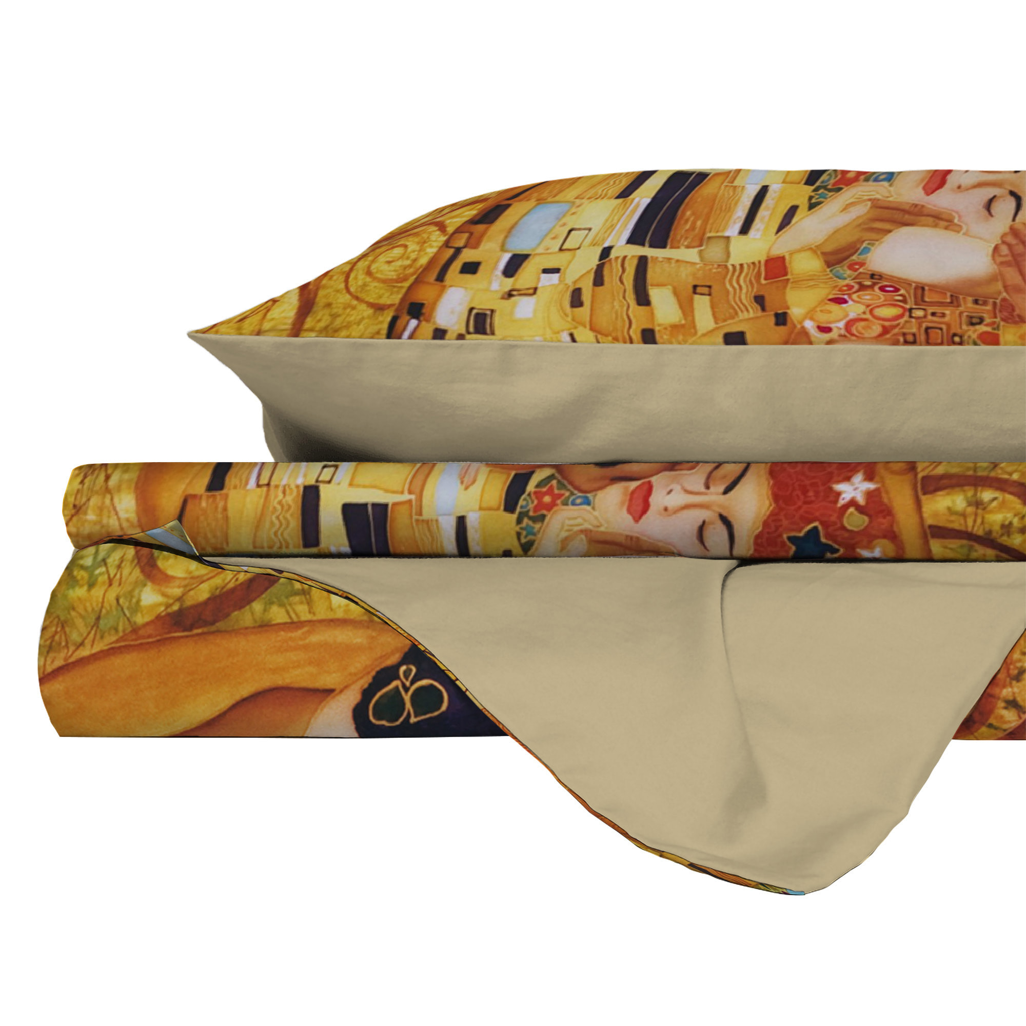 PARURE COPRIPIUMINO ARTE, STAMPA DIGITALE, 100% MICROFIBRA - MATRIMONIALE