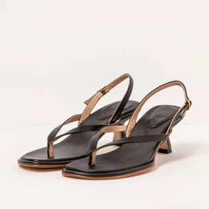 Sandalias con tacón S3166 NAPPA BLACK/ GLERA color Black