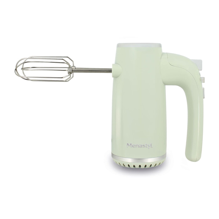 Batteur à main électrique en acier inoxydable celadon RETRO