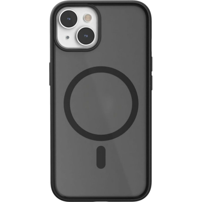 Coque bumper WOODCESSORIES iPhone 14 Plus transparent noir MagSafe