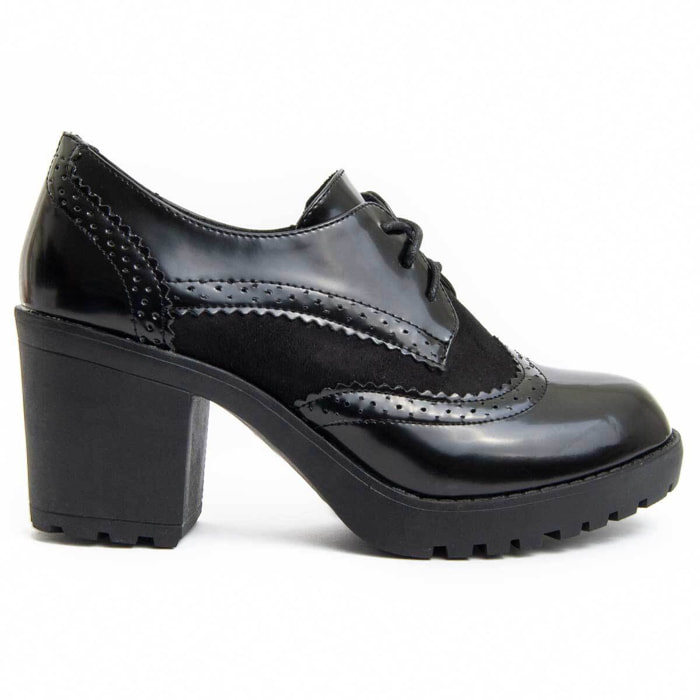 Zapato De Tacón - Negro - Altura: 7 Cm