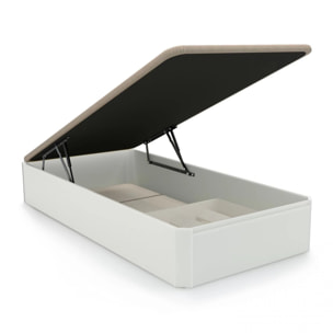 Zapatero auxiliar para canapé en textil grisáceo 90 cm Luxury Textil grisáceo