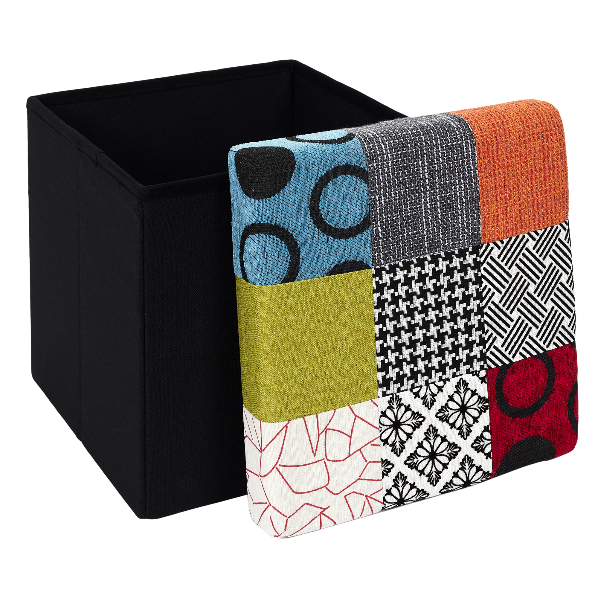 Coffre Pouf Pliable Patchwork