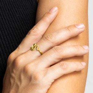 Anillo Miak acabado oro 18k