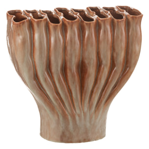 J-Line vase Multi Tubes Etroit - porcelaine - bronze