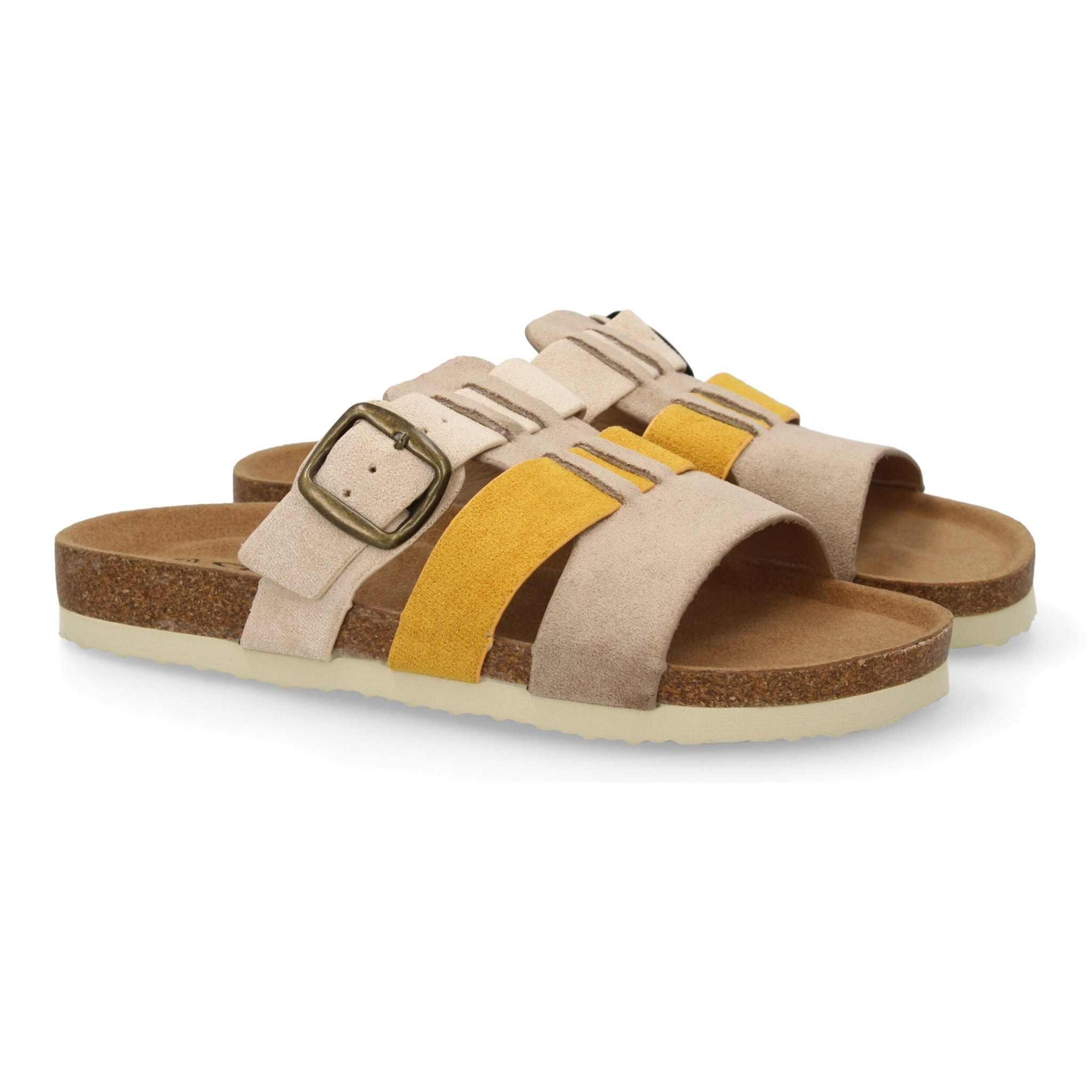 Sandalia Mujer cómoda con tiras y hebilla