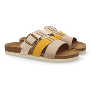 Sandalia Mujer cómoda con tiras y hebilla