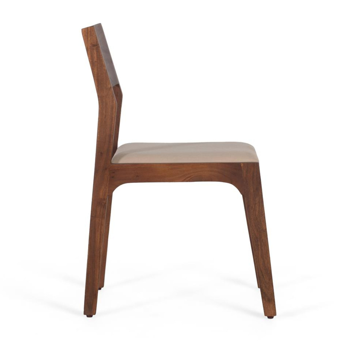 Silla de Madera de Acacia 44 Cm Estilo Rústico Moderno