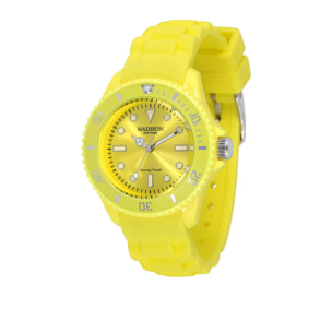 Reloj Madison L4167-21 Unisex Analogico Cuarzo con Correa de Caucho