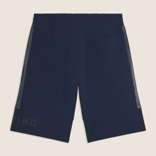 Shorts sportivi con stampa gommata e tasche multiple