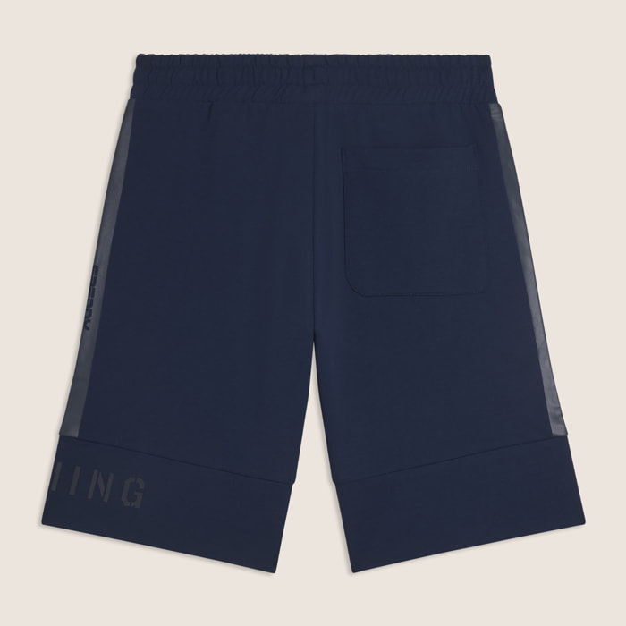 Shorts sportivi con stampa gommata e tasche multiple