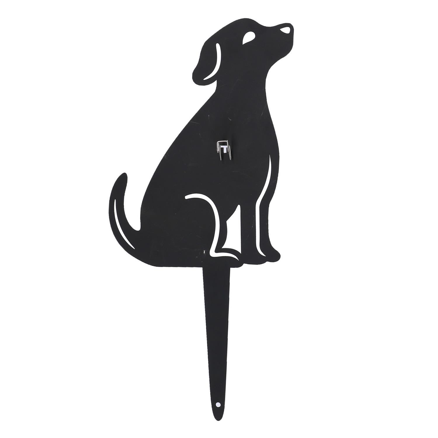 Portazampirone in metallo cane nero cm17x2x36