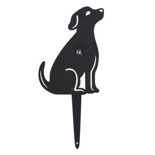Portazampirone in metallo cane nero cm17x2x36
