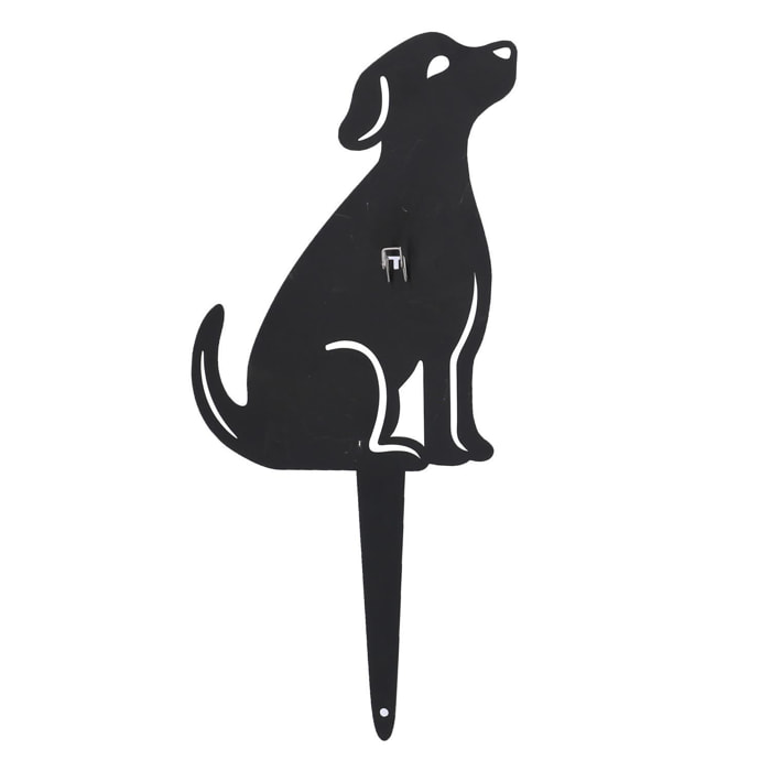 Portazampirone in metallo cane nero cm17x2x36