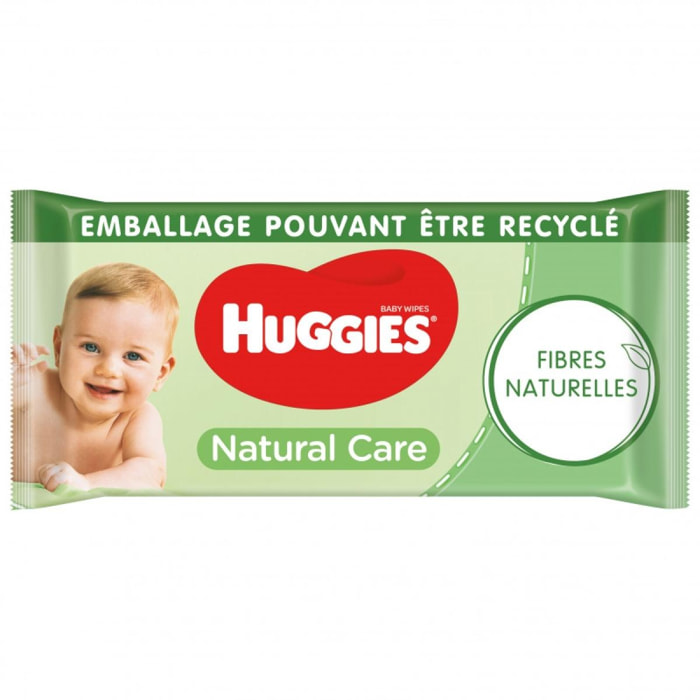 HUGGIES Lingettes Natural Care à l’aloe vera - 56 Pièces